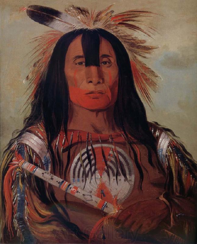 George Catlin Stu-mick-o-sucks,Buffalo Bull-s Back Fat,Head Chief,Blood Tribe Norge oil painting art